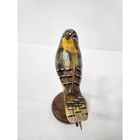 Vintage Bird on Metal Tree Handcrafted Figurine Statue Display Cottagecore - Picture 6 of 13